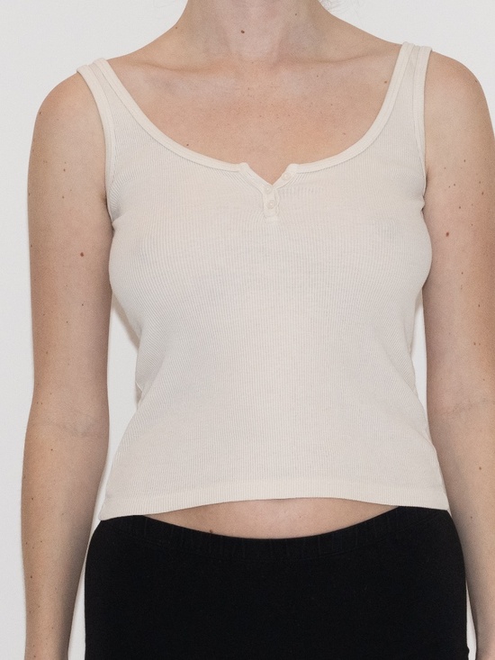 Brandy Melville Tops - Brandy melville cream tank top button top one size cotton